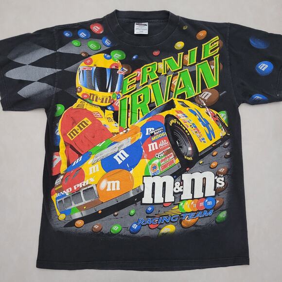 Tultex Other - Vintage 1999 NASCAR M&M’s All Over Print Tultex T-Shirt 90s Ernie Irvan Large
